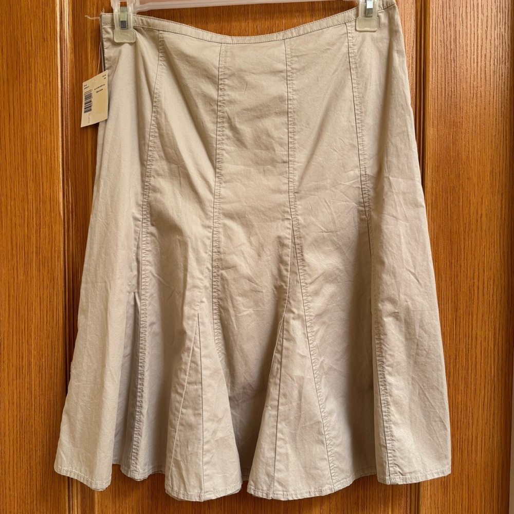 Liz Clairborne Cream Flared Skirt